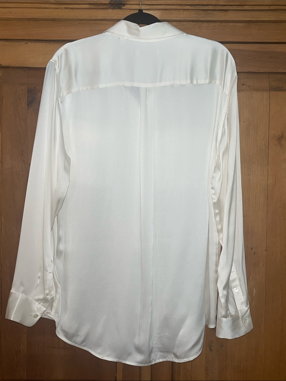Equipment Ivory Smooth 💯 Silk Button down Blouse Sz. XL - Picture 3 of 12